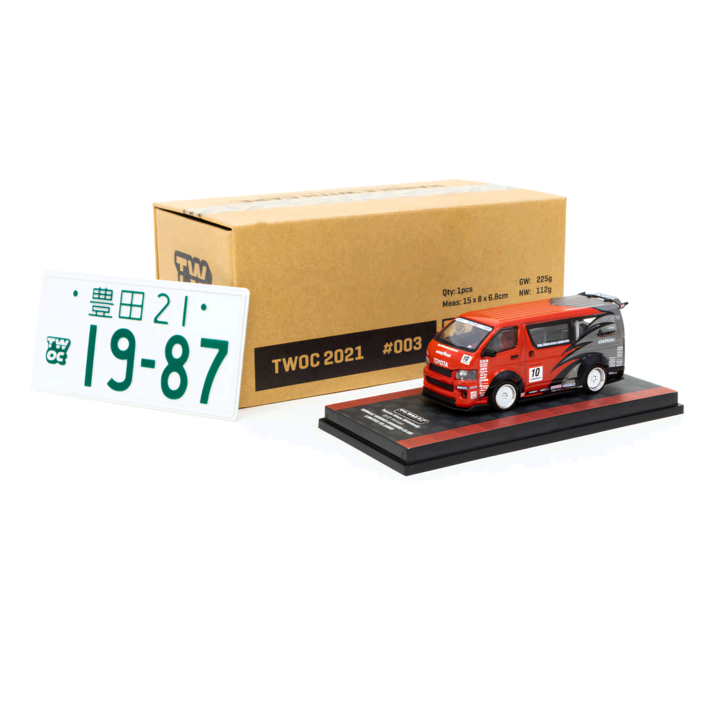 TARMAC WORKS TOYOTA HIACE WIDEBODY DRIFT VERSION 2021 TWOC - 1/64 SCAL ...