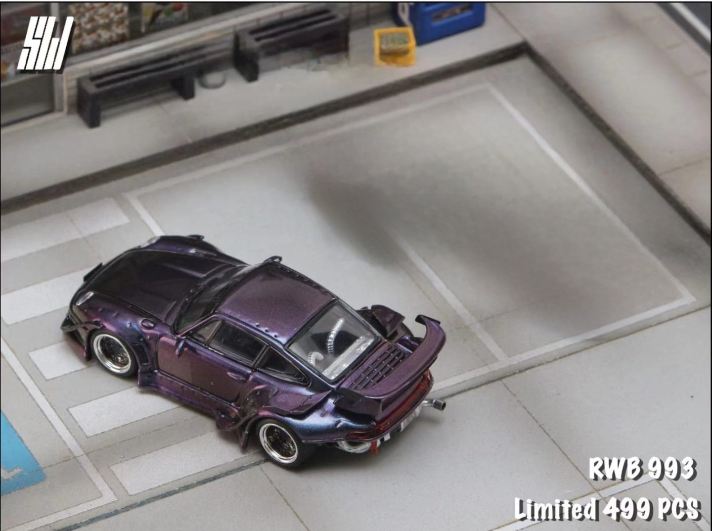 Mini Gt Rwb Purple STREETWEAPON PORSCHE RWB 993 GT WING PURPLE - 1/64 SCALE – DIECAST KINGS SA