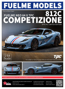 FUEL ME FERRARI 812 COMPETIZIONE AZZURO LA PLATA SPECIAL LIMITED