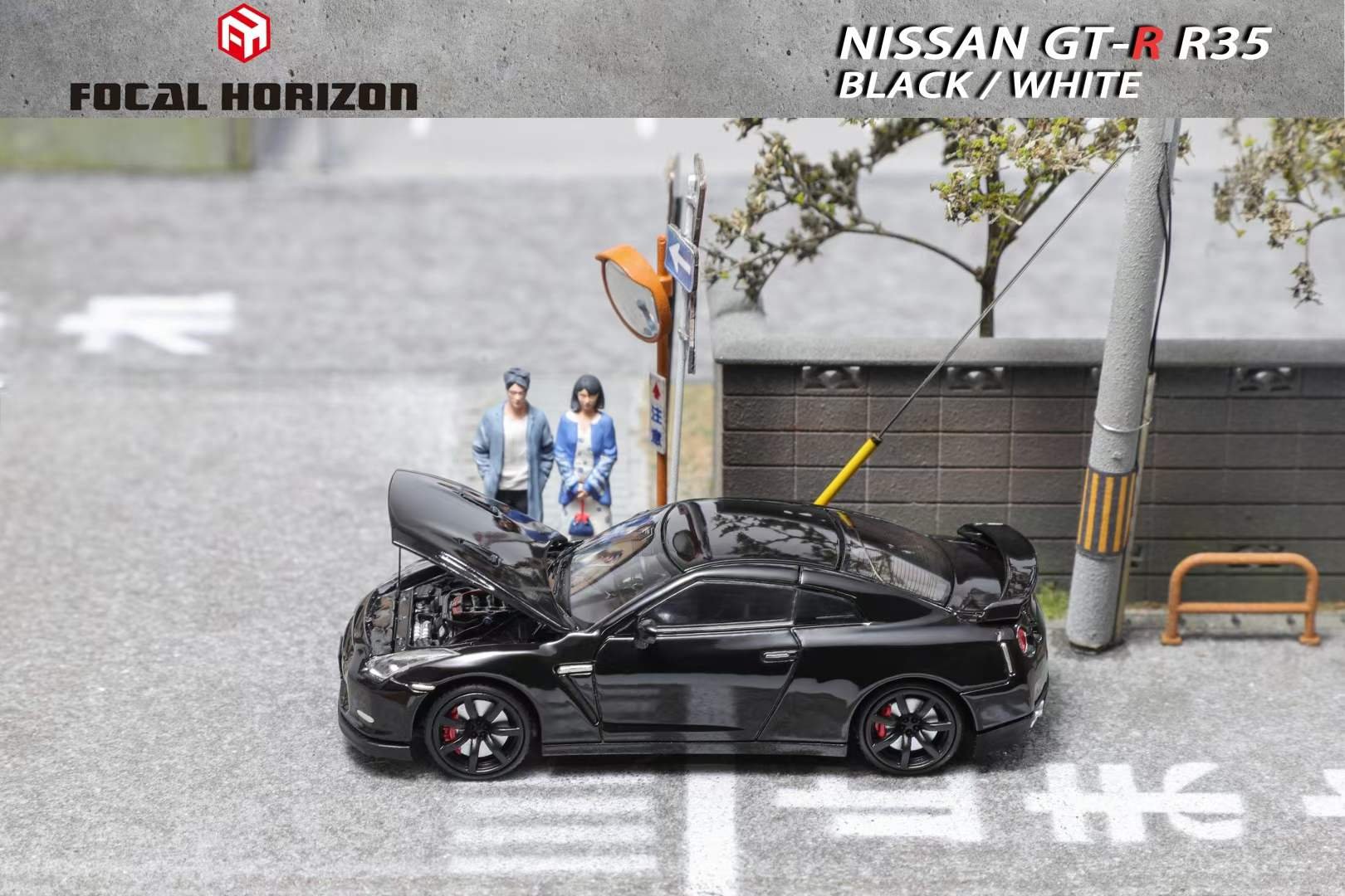 FOCAL HORIZON NISSAN SKYLINE GT-R R35 BLACK - 1/64 SCALE – DIECAST KINGS SA