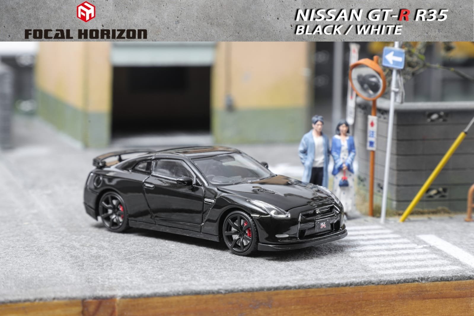 FOCAL HORIZON NISSAN SKYLINE GT-R R35 BLACK - 1/64 SCALE – DIECAST KINGS SA