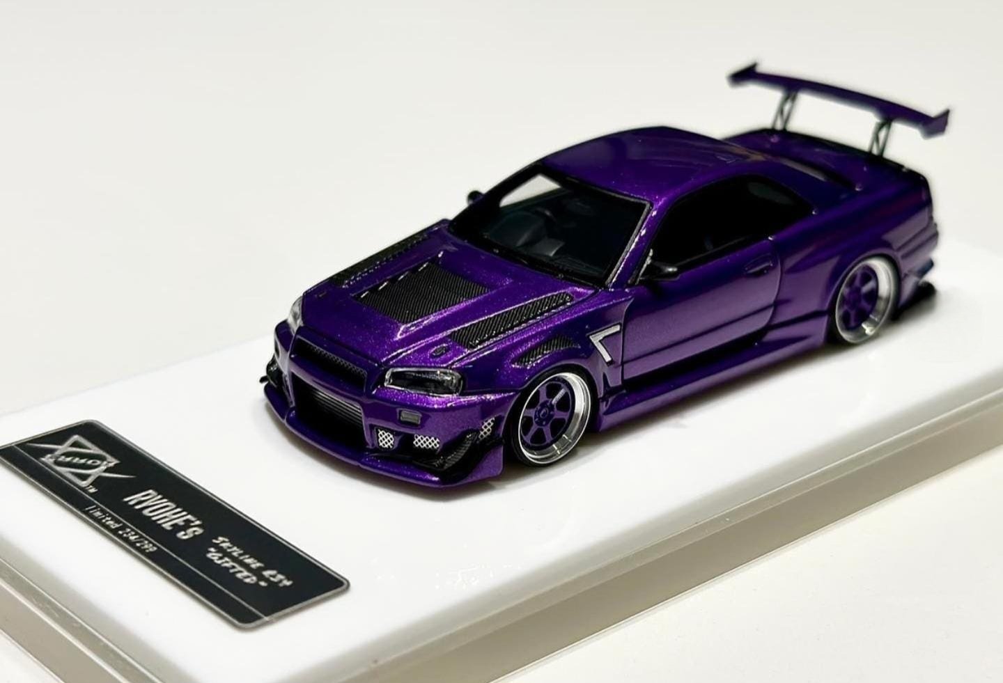 ERROR 404 RYOHE'S NISSAN SKYLINE GT-R R34 GIFTED CANDY PURPLE - 1 ERROR 404 RYOHE'S NISSAN SKYLINE GT-R R34 GIFTED CANDY PURPLE - 1