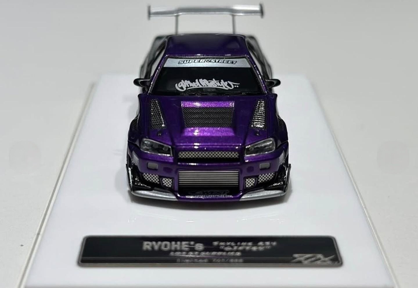 ERROR 404 RYOHE'S NISSAN SKYLINE GT-R R34 GIFTED PURPLE/SILVER LOT
