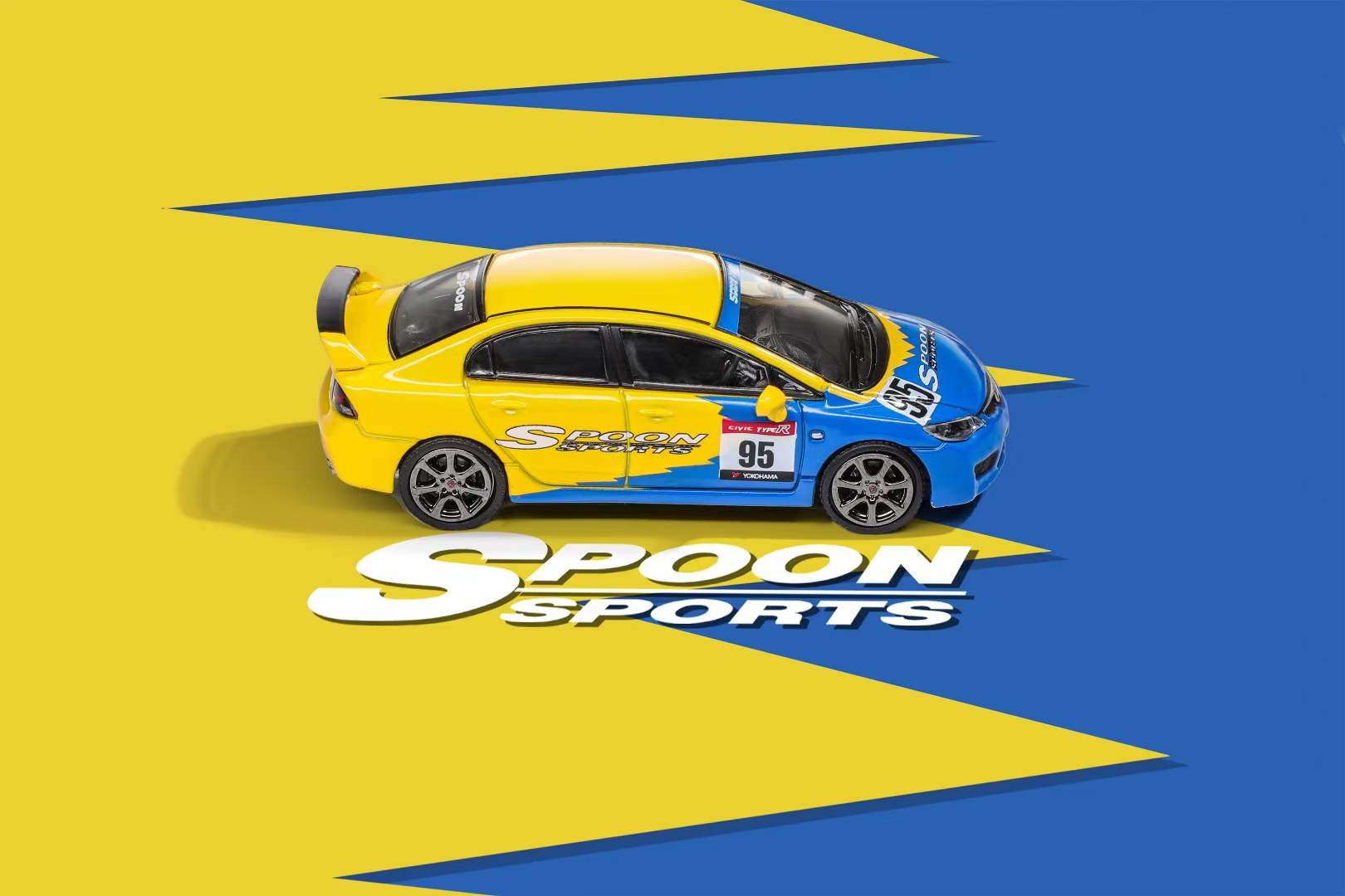 DCT HONDA CIVIC TYPE-R FD2 SPOONSPORTS LIVERY - 1/64 SCALE – DIECAST ...