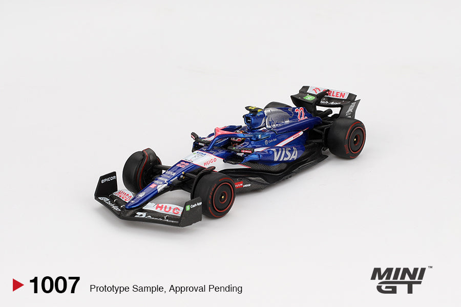 MINI GT #1007 RB VCARB 01 #22 YUKI TSUNODA 2024 BAHRAIN GP - 1/64