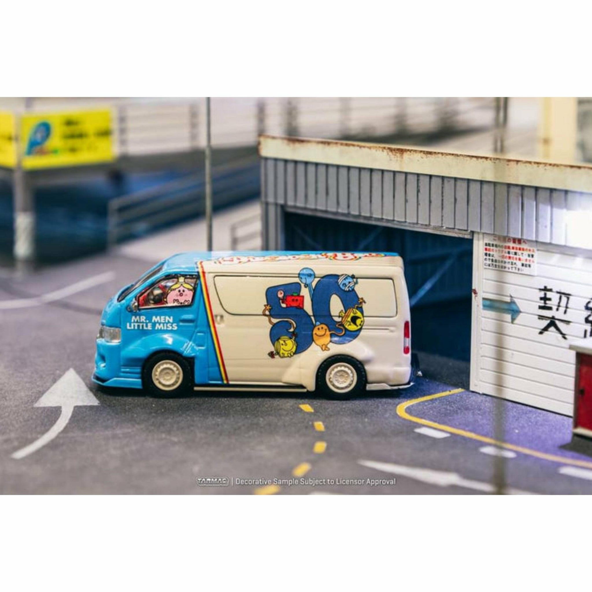 TARMAC WORKS TOYOTA HIACE WIDEBODY MR.MEN LITTLE MISS 50TH ANNIVERSARY ...