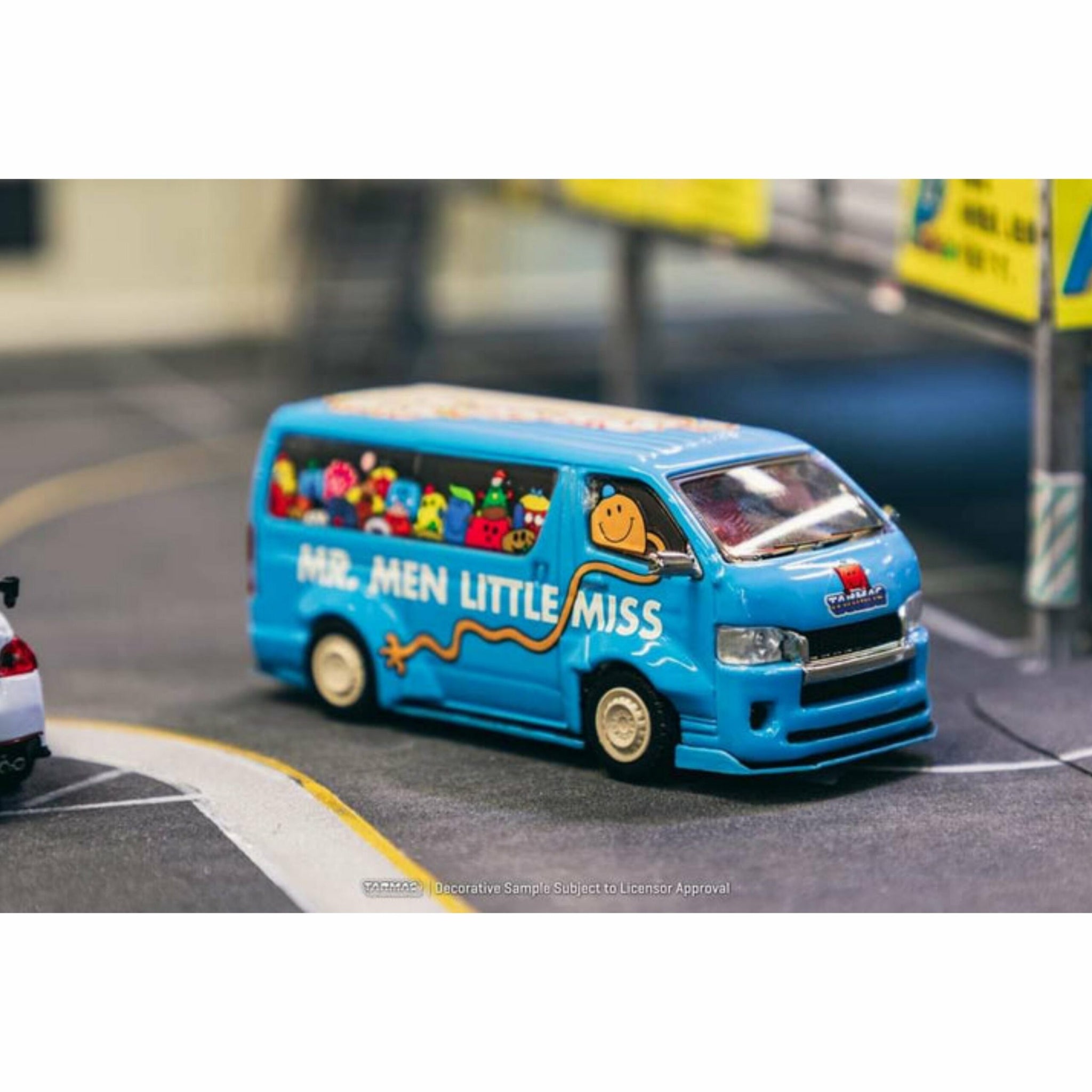 TARMAC WORKS TOYOTA HIACE WIDEBODY MR.MEN LITTLE MISS 50TH ANNIVERSARY ...