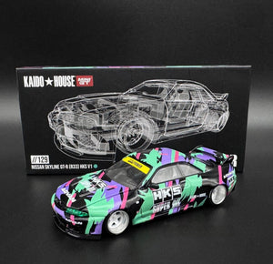 KAIDO☆HOUSE #129 NISSAN SKYLINE GT-R R33 HKS V1 - 1/64 SCALE
