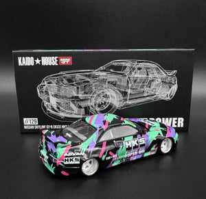 KAIDO☆HOUSE #129 NISSAN SKYLINE GT-R R33 HKS V1 - 1/64 SCALE