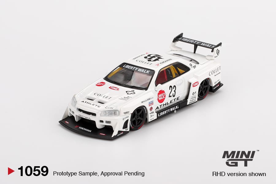 MINI GT #1059 NISSAN LB-ER34 SUPER SILHOUETTE ATHLETE COLLET - 1