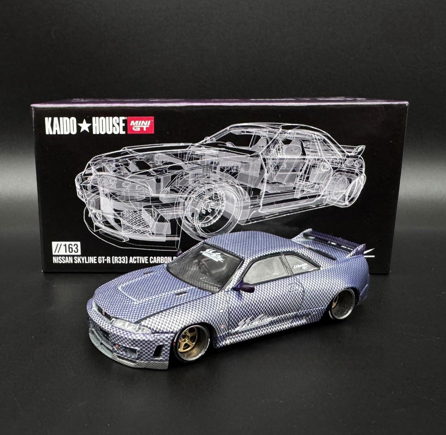 KAIDO☆HOUSE #163 NISSAN SKYLINE GT-R R33 CARBON R V2 *CHASE CAR
