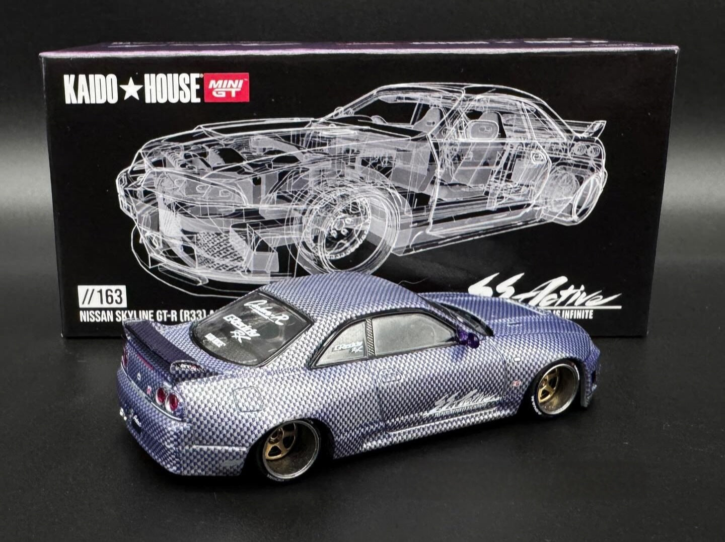 KAIDO★HOUSE #163 NISSAN SKYLINE GT-R R33 CARBON R V2 *CHASE CAR* - 1/6 ...