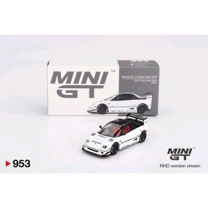MINI GT #953 MAZDA AZ-1 LIBERTY WALK LB40 WHITE 2024 TOKYO AUTO
