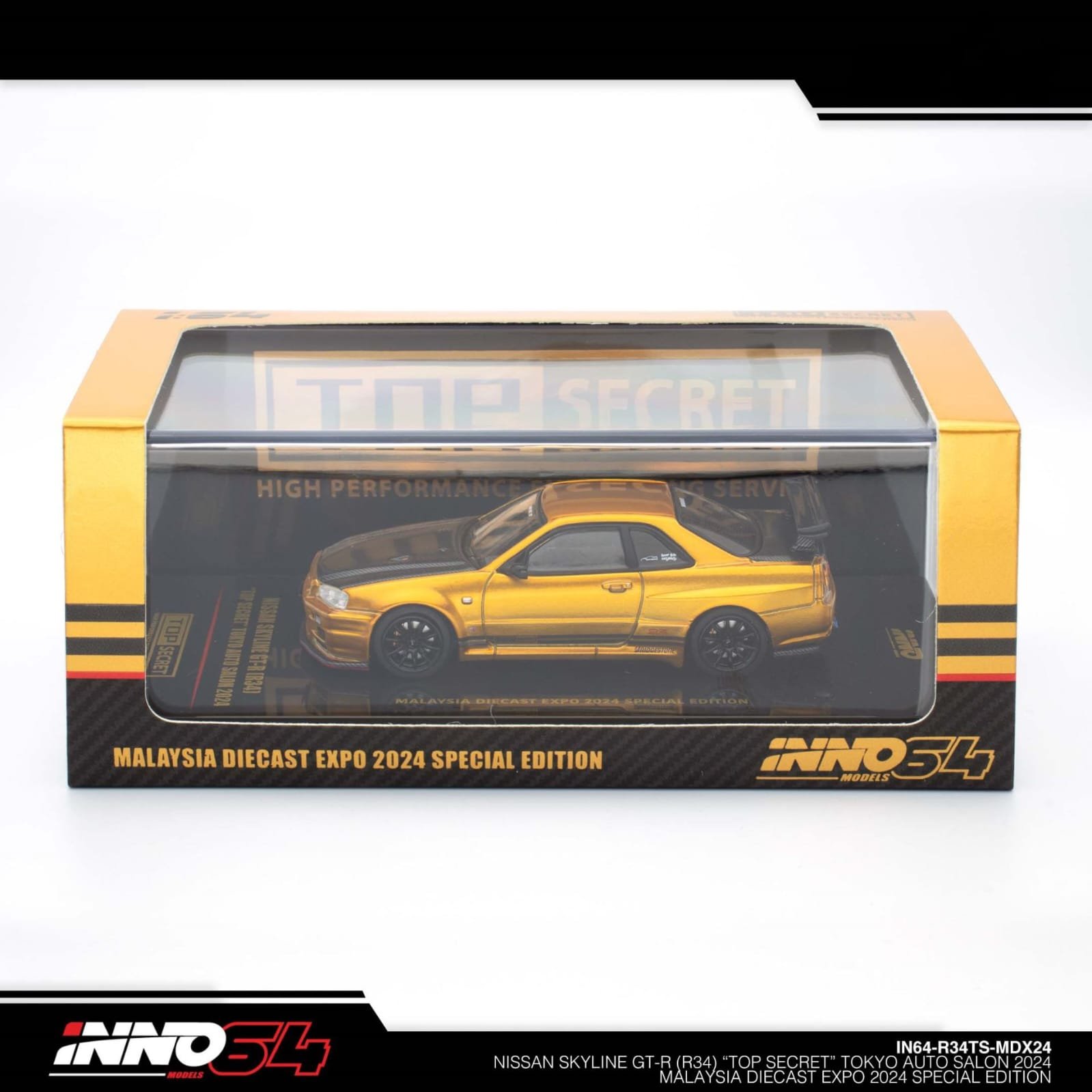 ミニカー INNO64 1/64 Gt-R R34&R32 top secret INNO 64 NISSAN SKYLINE GT-R R34 TOP SECRET TOKYO AUTO SALON
