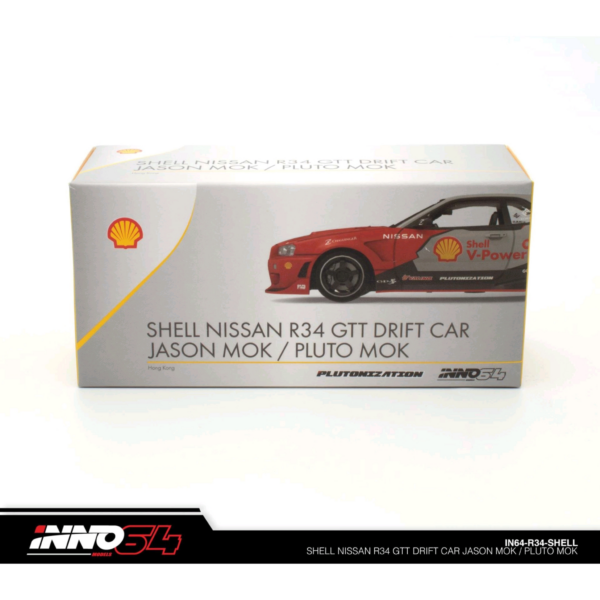 INNO 64 SHELL NISSAN SKYLINE R34 GT-T DRIFT CAR