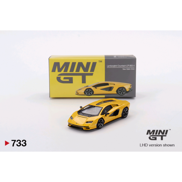 MINI GT LAMBORGHINI COUNTACH LPI 800-4 NEW GIALLO ORION