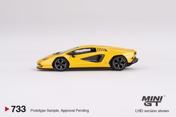 MINI GT LAMBORGHINI COUNTACH LPI 800-4 NEW GIALLO ORION - Image 4