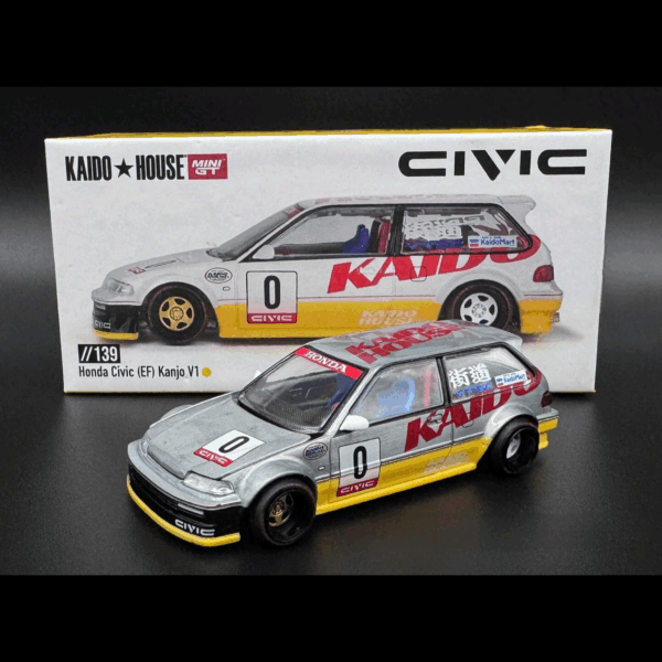 KAIDO★HOUSE x MINI GT HONDA CIVIC EF KANJO V1 *CHASE CAR*