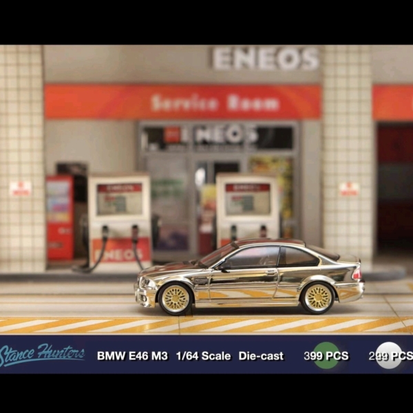 STANCEHUNTERS x STREETWEAPON BMW E46 M3 BBS RIMS SILVER CHROME