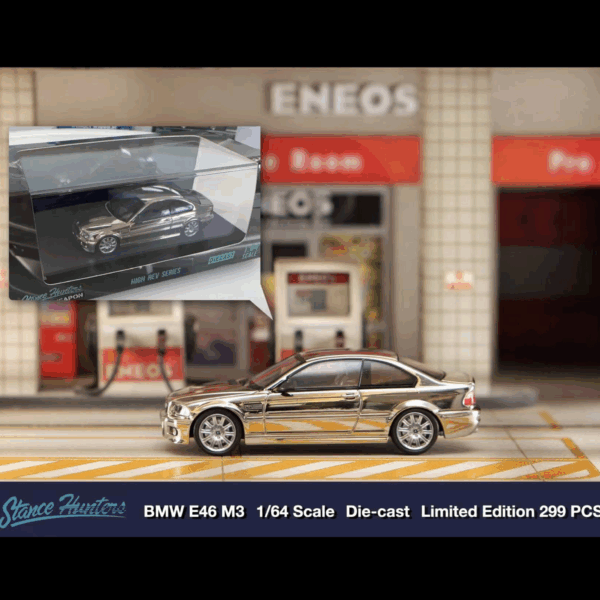 STANCEHUNTERS x STREETWEAPON BMW E46 M3 SILVER CHROME