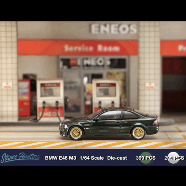 STANCEHUNTERS x STREETWEAPON BMW E46 M3 BBS RIMS GREEN