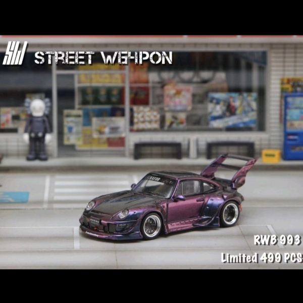 STREETWEAPON PORCHE RWB 993 HIGH WING PURPLE