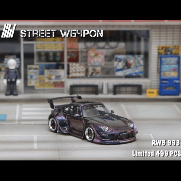 STREETWEAPON PORCHE RWB 993 GT WING PURPLE