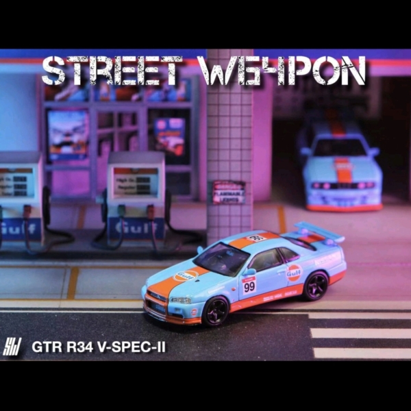 STREETWEAPON NISSAN SKYLINE GT-R R34 V-SPEC II GULF LIVERY
