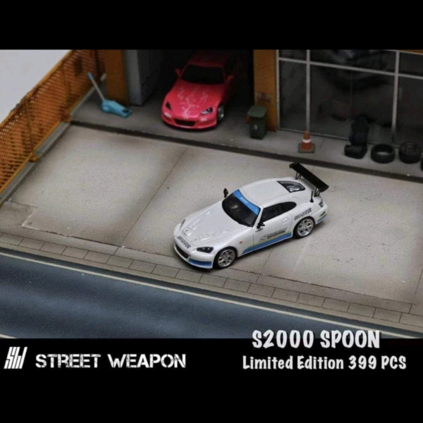 STREETWEAPON HONDA S2000 WHITE SPOONSPORTS LIVERY