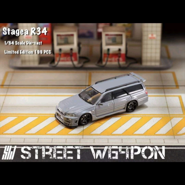 STREETWEAPON NISSAN STAGEA R34 CEMENT GREY