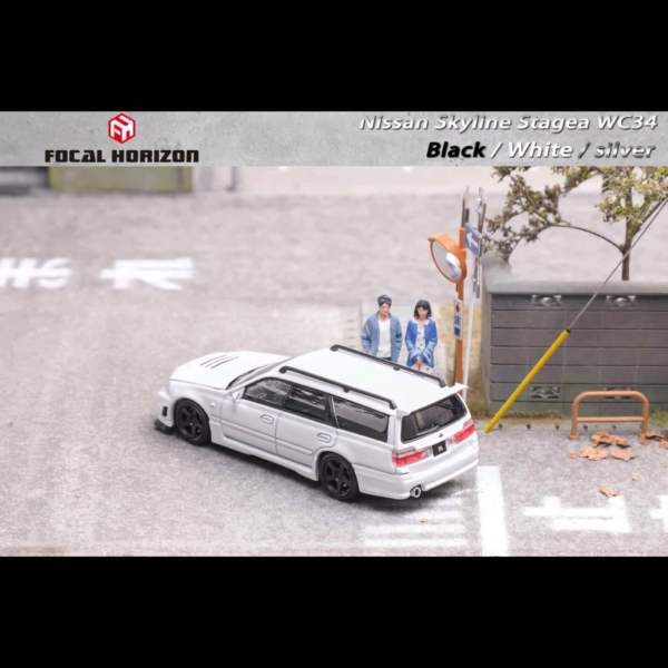 FOCAL HORIZON NISSAN STAGEA R34 WHITE
