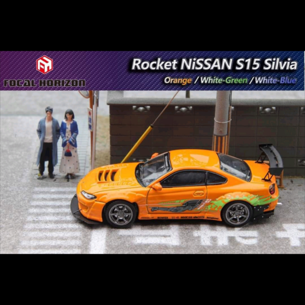 FOCAL HORIZON ROCKET BUNNY NISSAN S15 SILVIA FAST & FURIOUS ORANGE
