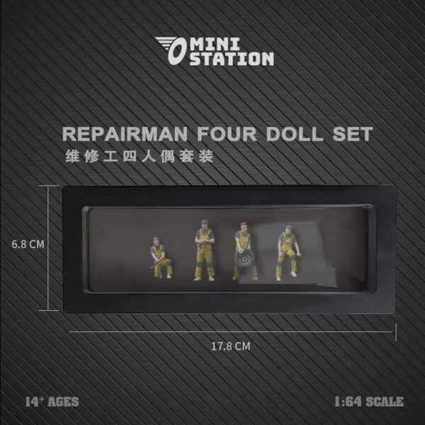 MINI STATION REPAIRMAN MOONEYES FIGURINE SET
