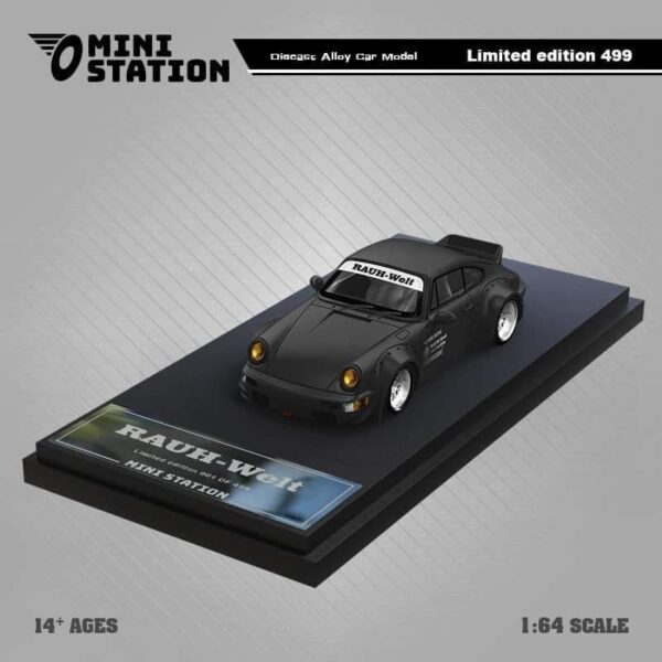 MINI STATION PORCHE RWB 964 DUCKTAIL SAMURAI CYBERPUNK BLACK