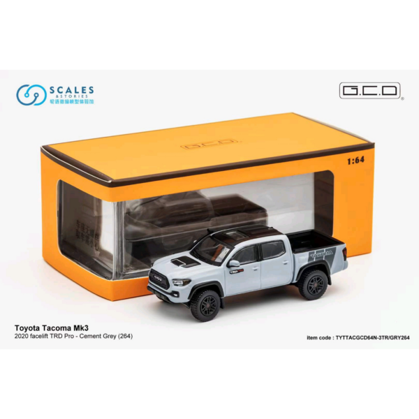 GCD 2020 TOYOTA TACOMA TRD PRO CEMENT GREY