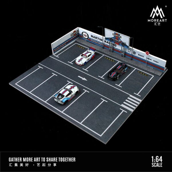 MOREART MARTINI RACING OPEN PARKING LOT SCENE DIORAMA