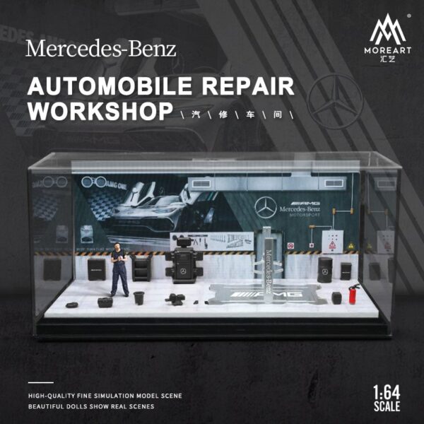 MOREART MERCEDES-BENZ AUTOMOBILE REPAIR WORKSHOP DIORAMA