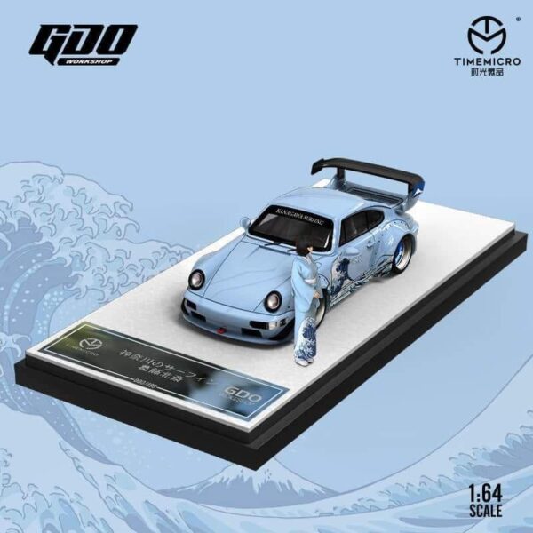 TIME MICRO PORCHE RWB 964 KANAGAWA SURFING + FIGURINE