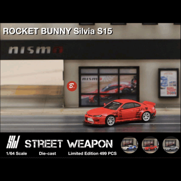 STREETWEAPON ROCKET BUNNY NISSAN SILVIA S15 RED