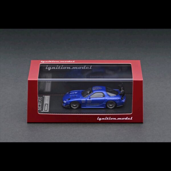 IGNITION MODEL MAZDA RX-7 FD3S RE AMEMIYA BLUE METALLIC