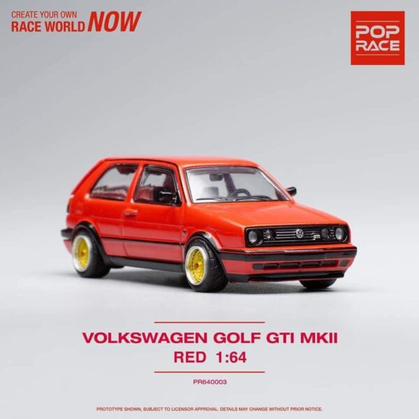 POP RACE VOLKSWAGEN GOLF GTI MKII RED
