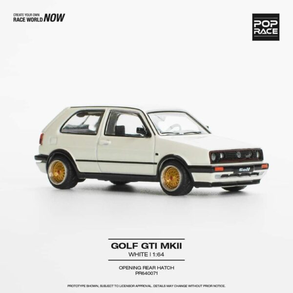 POP RACE VOLKSWAGEN GOLF GTI MKII WHITE