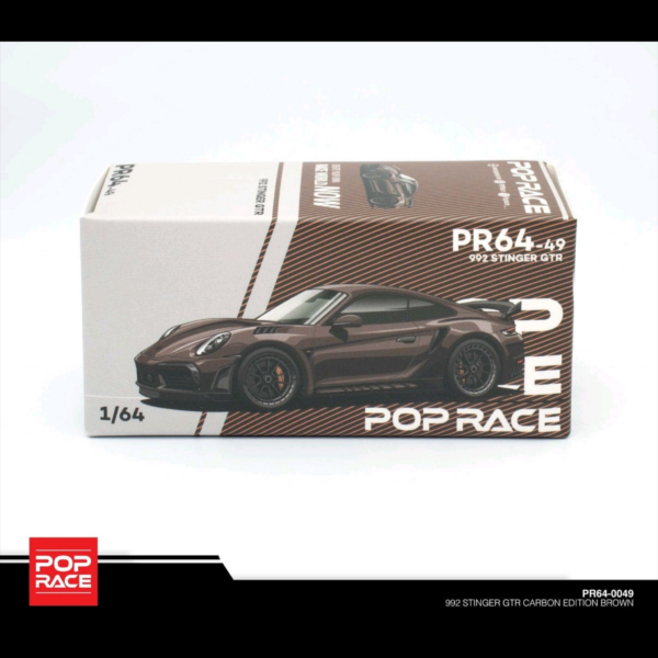 POP RACE PORCHE 992 STINGER GTR CARBON BROWN EDITION