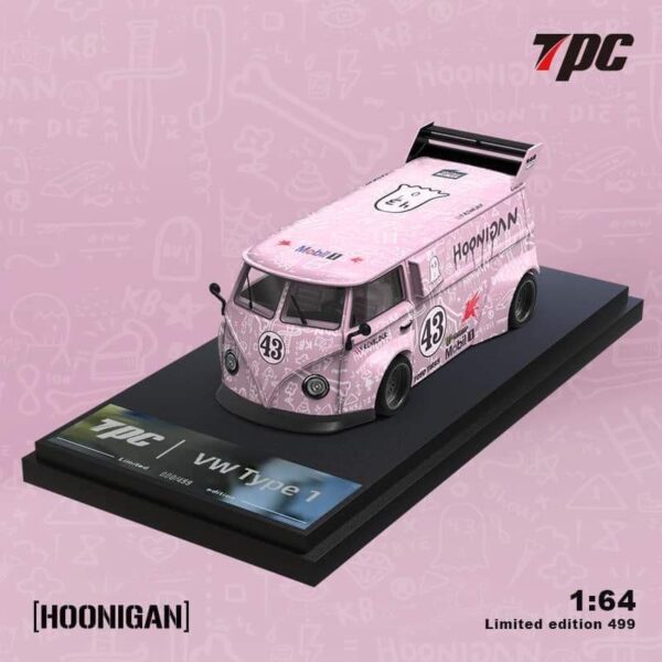 TPC VOLKSWAGEN RWB T1 VAN HOONIGAN PINK #43 LIVERY