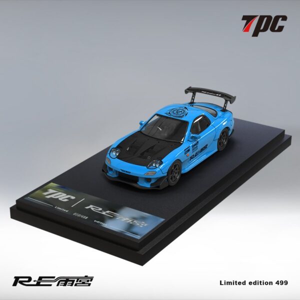 TPC MAZDA RX-7 FD3S AMEMIYA BLUE CARBON HOOD