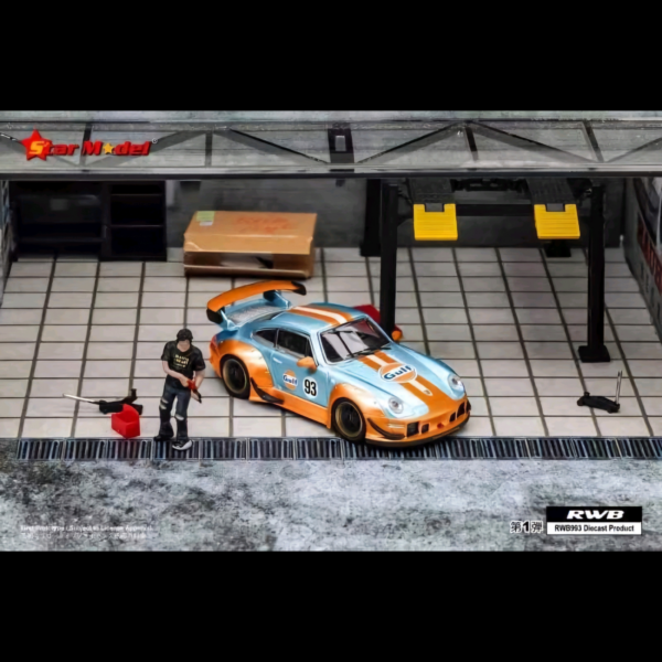 STAR MODEL PORCHE RWB 993 GULF LIVERY