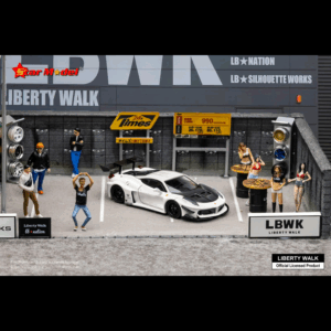 STAR MODEL FERRARI 458GT LB-SILHOUETTE WORKS WHITE CARBON HOOD + FIGURINE