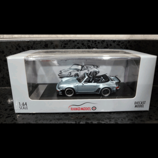 RHINO MODEL PORCHE SINGER 930 TURBO CABRIOLET BLUE