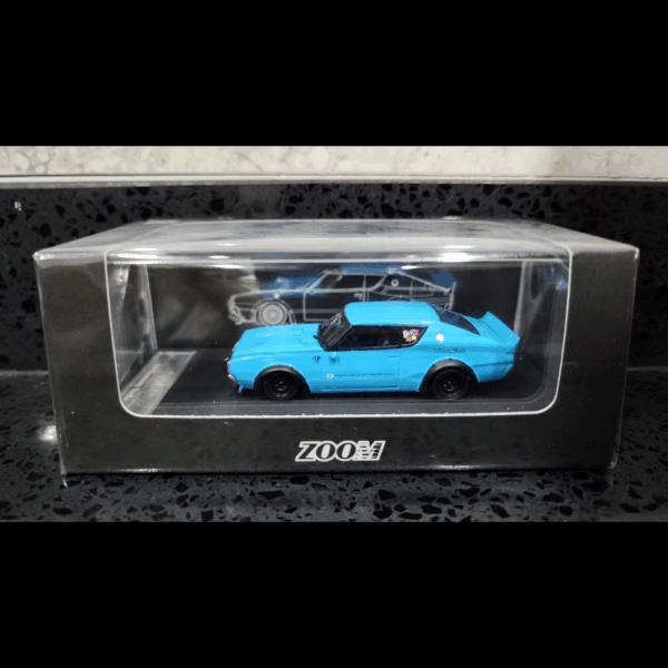 ZOOM NISSAN SKYLINE KPGC110 LIBERTY WALK KENMERI MATTE BLUE