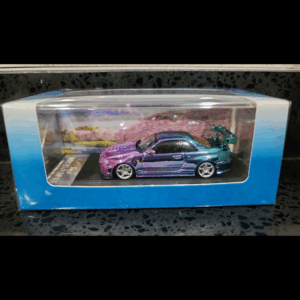 FUJI NISSAN SKYLINE GT-R R34 NISMO Z-TUNE HIGH WING PURPLE/BLUE GRADIENT